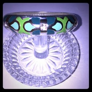 Pretty green, aqua, and turquoise color bracelet.